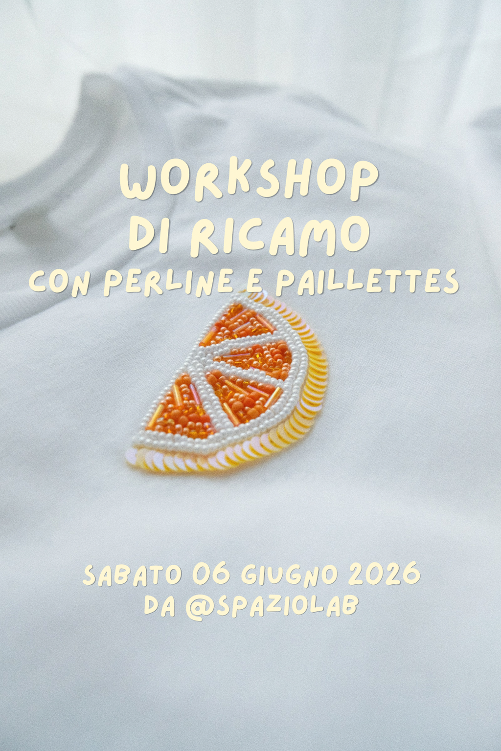 Corso di ricamo con perline e paillettes - 06 giugno 2026