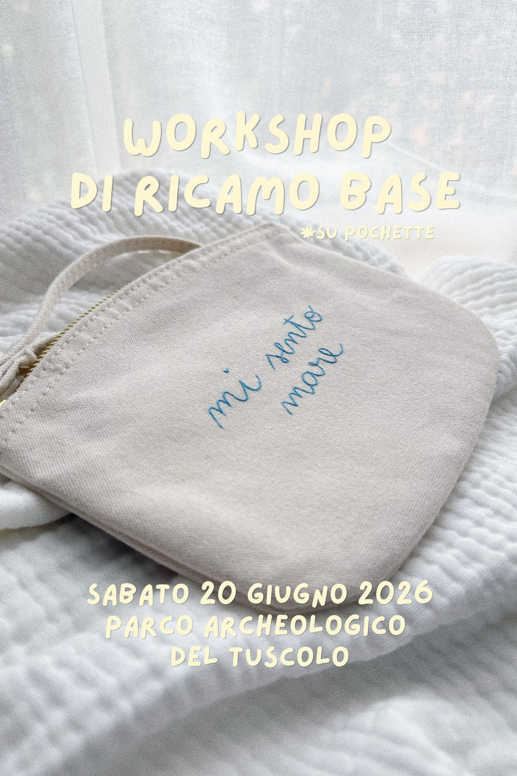Corso di ricamo base - 20 giugno 2026