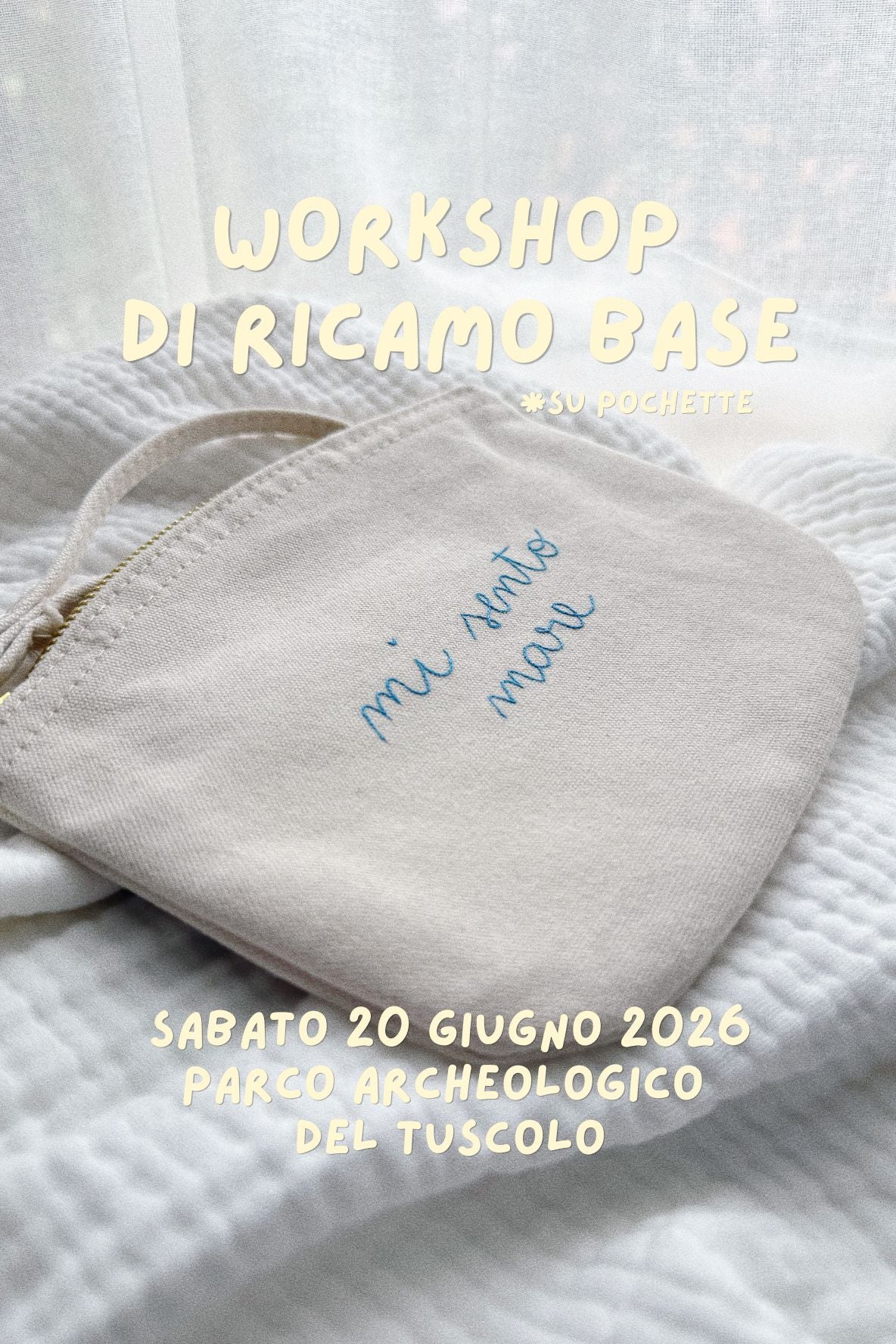 Corso di ricamo base - 20 giugno 2026