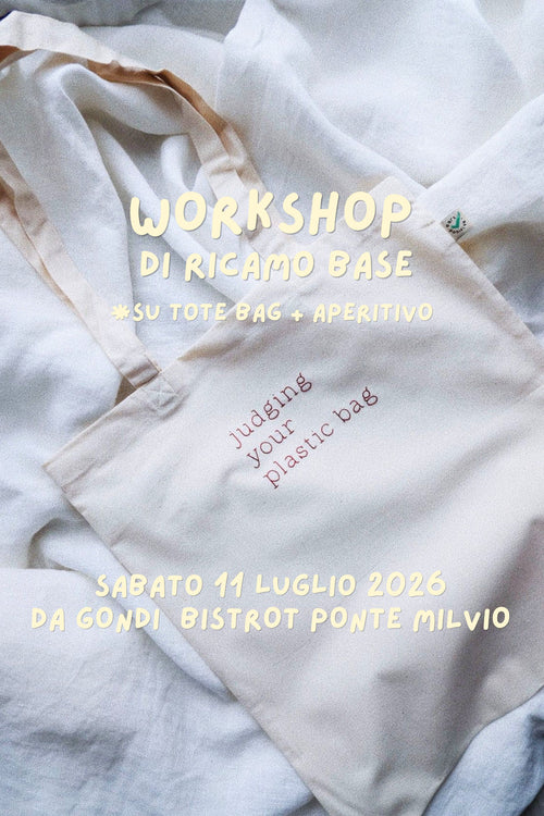 Corso di ricamo base + aperitivo - 11 luglio 2026